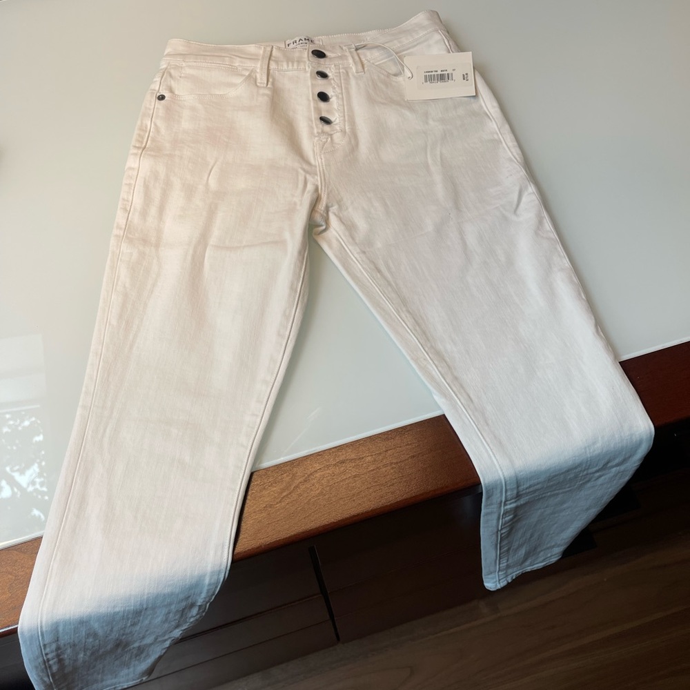 Frame white Le High skinny NEVER WORN jeans 27